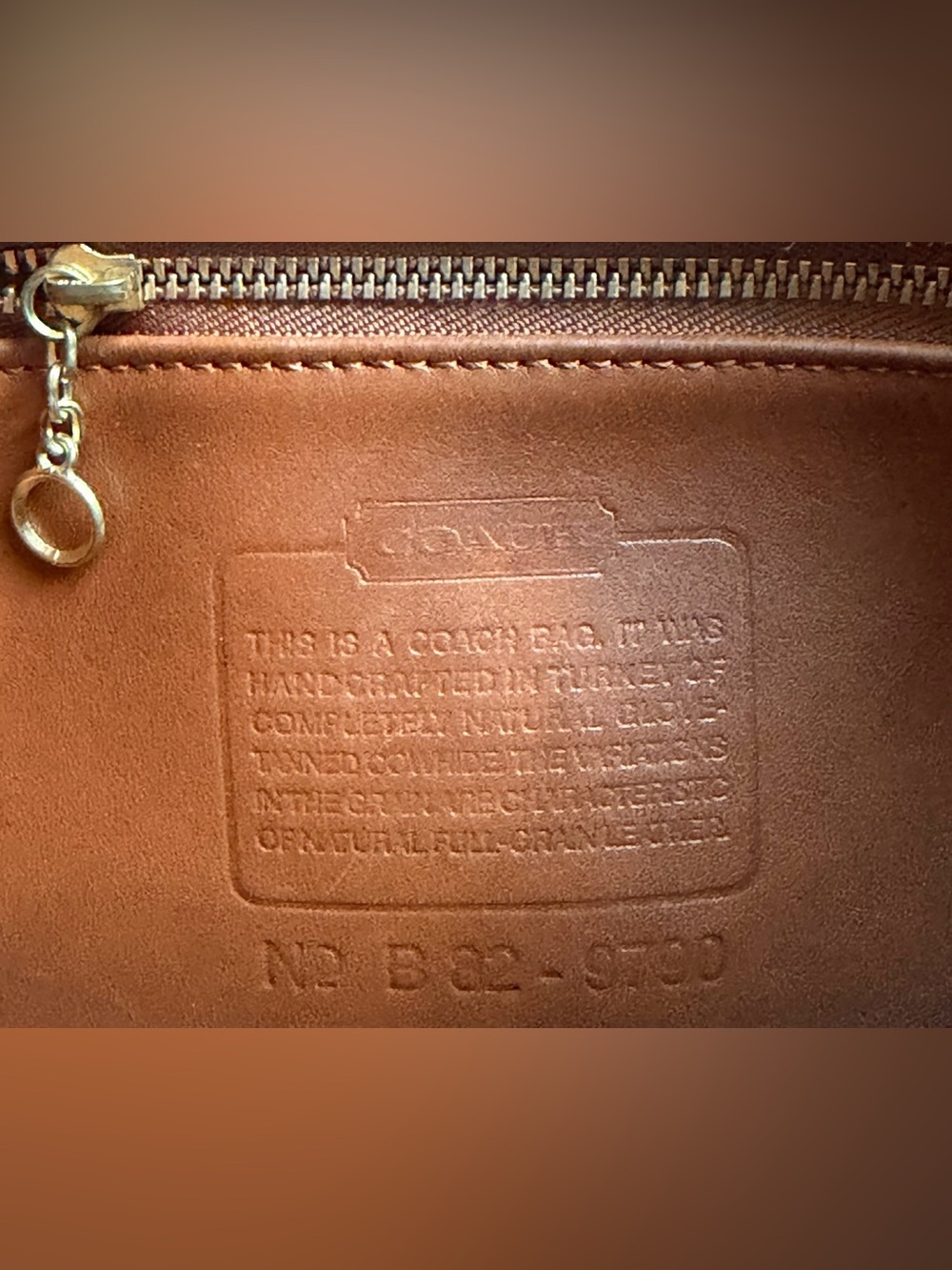 VINTAGE COACH BRITISH TAN CROSSBODY CLASSIC CITY BAG 9790 - Picture 16 of 17